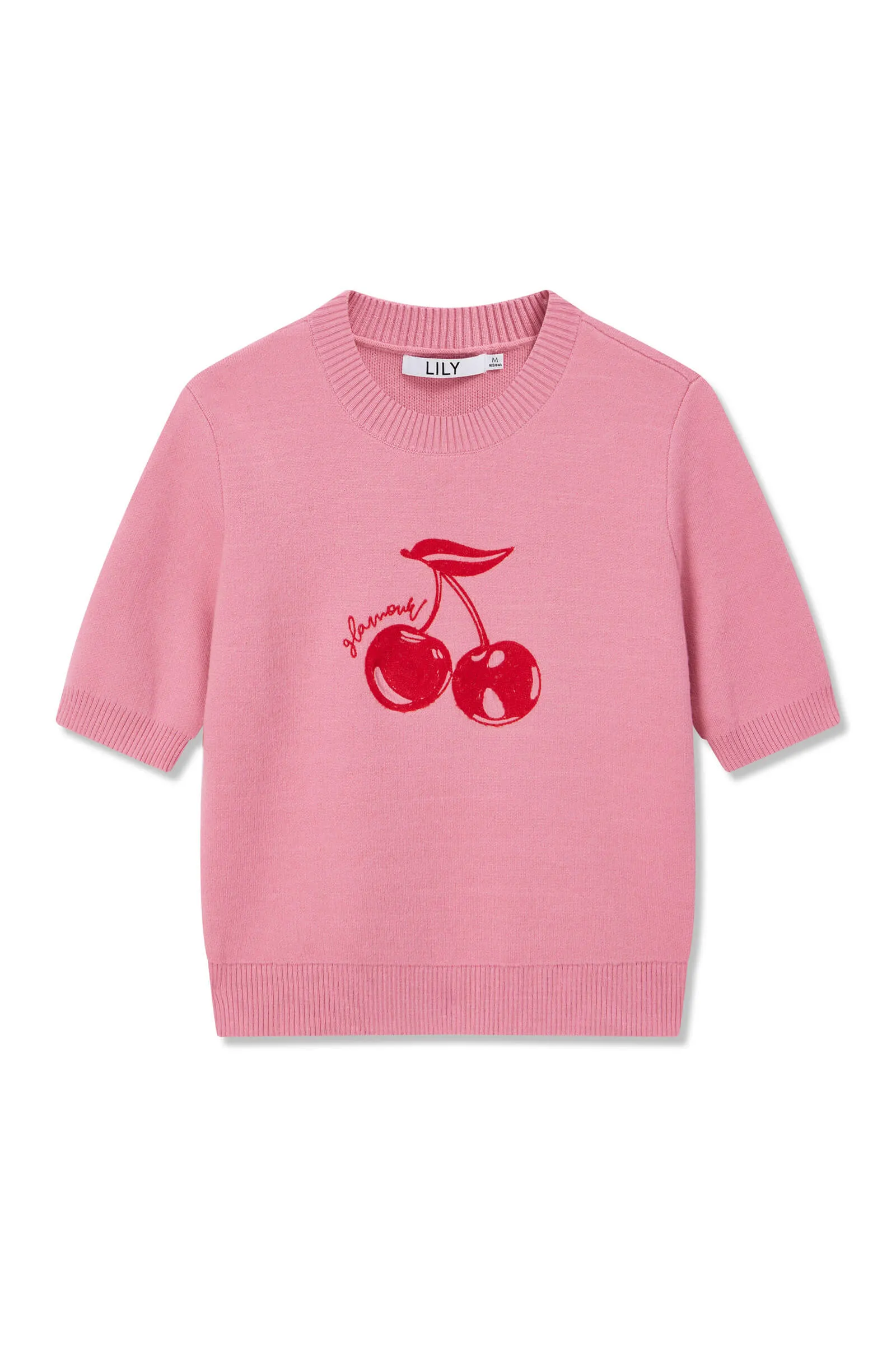 Fun Cherry Inlay Sweater