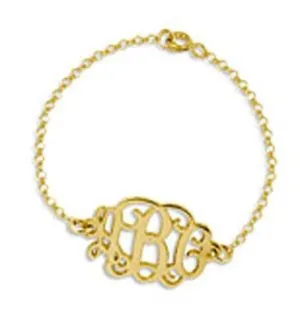 Gold Monogram Bracelet