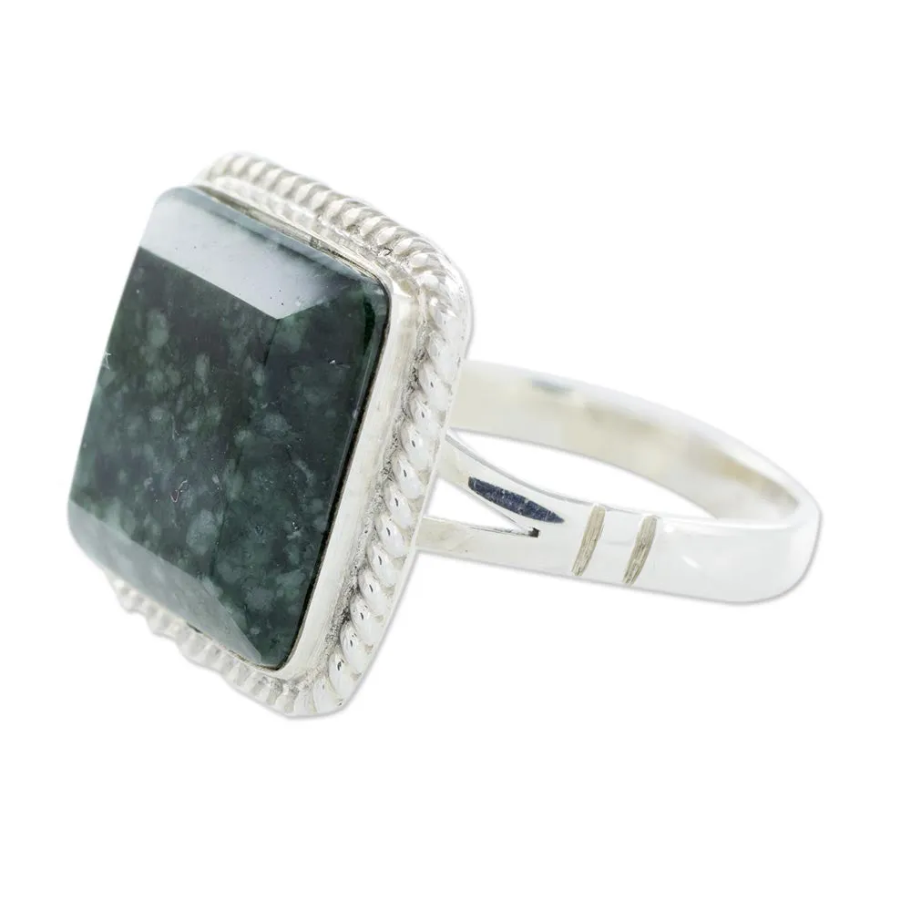 Guatemala Artisan Crafted Jade Ring - Life Itself | NOVICA