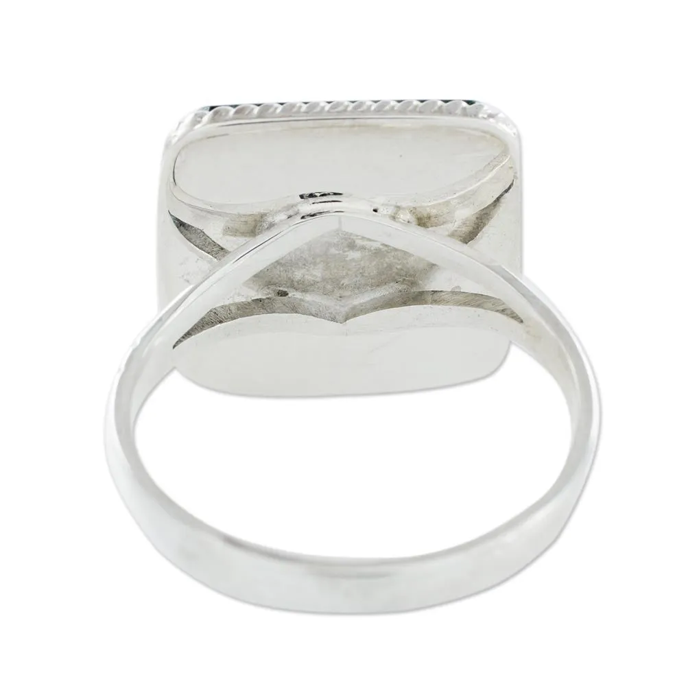Guatemala Artisan Crafted Jade Ring - Life Itself | NOVICA