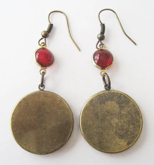 Gypsy Fortune Teller Crystal Ball Earrings