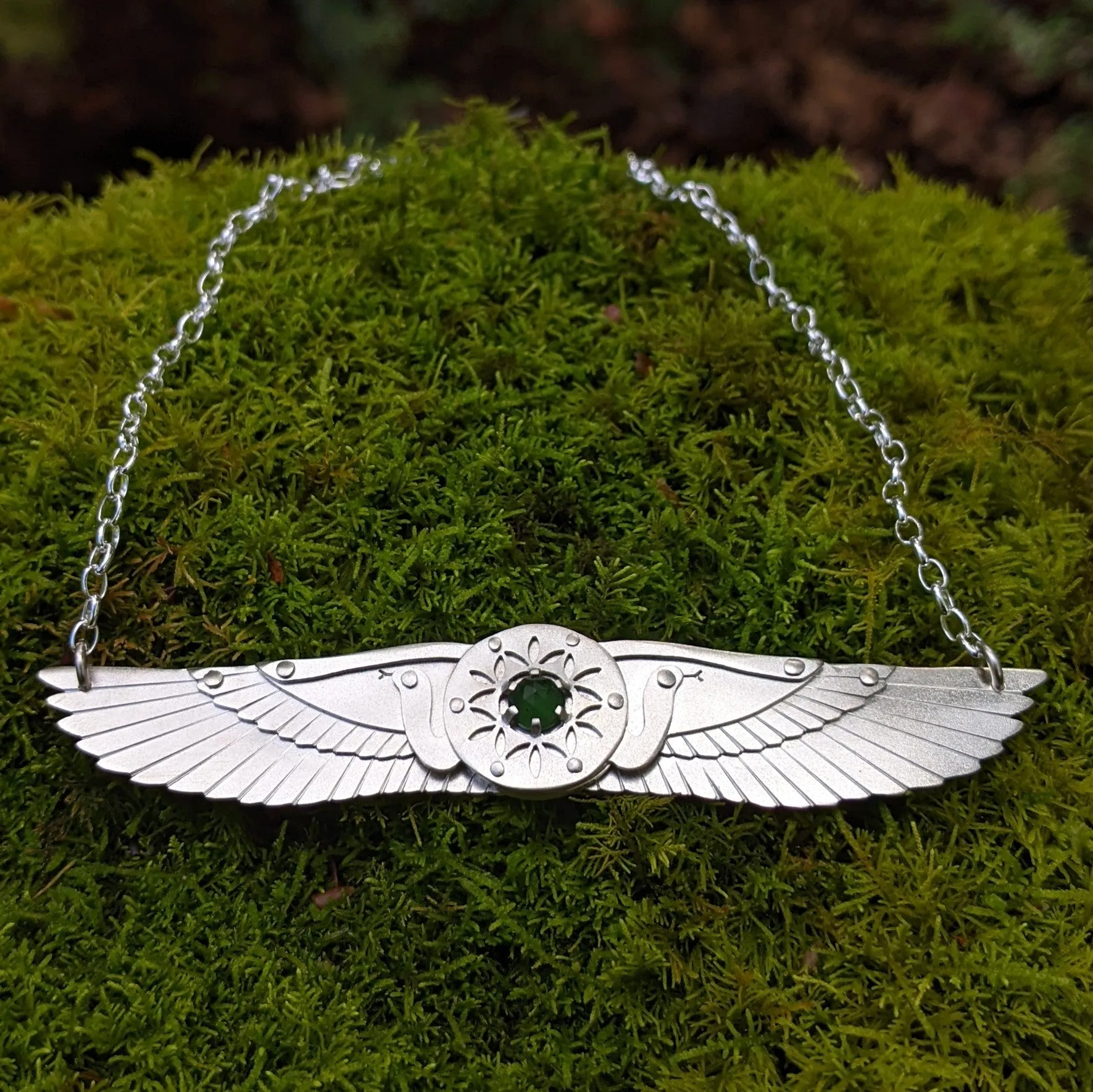 Handcut Serpentine Winged Disk