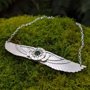 Handcut Serpentine Winged Disk