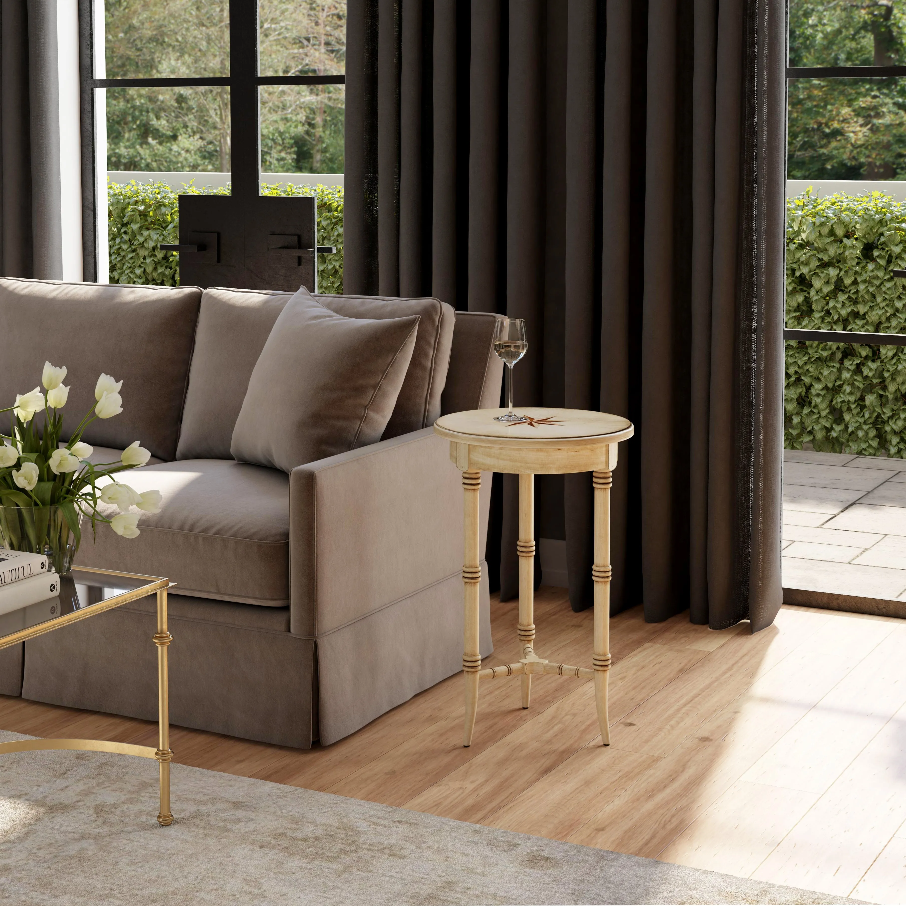 Isla Side Table in Beige  3615424