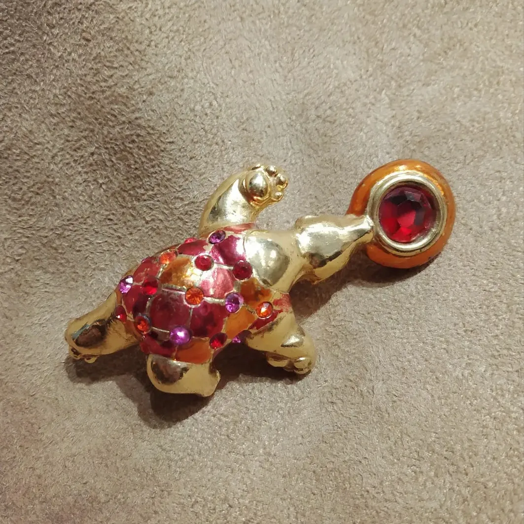 Jacky De G Chunky Circus Bear Brooch