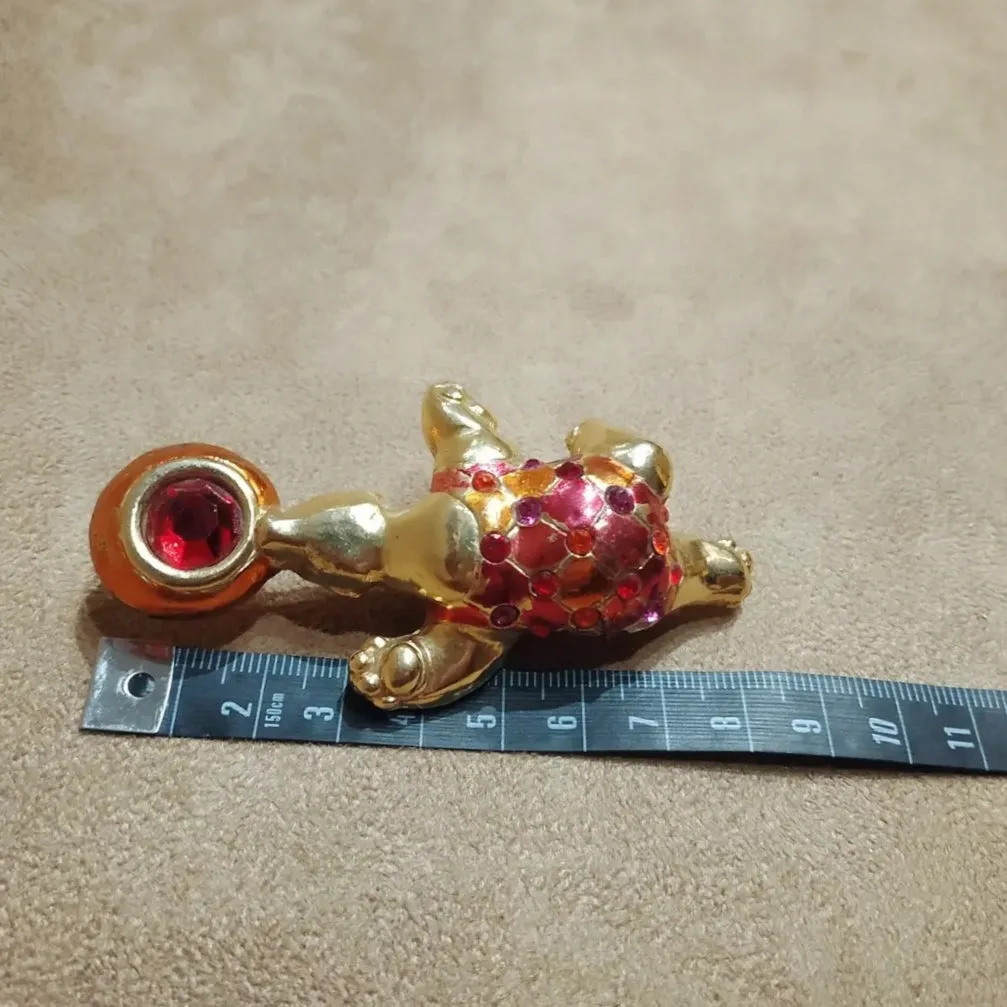 Jacky De G Chunky Circus Bear Brooch