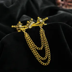 Kavove The King Golden Colour Brooch