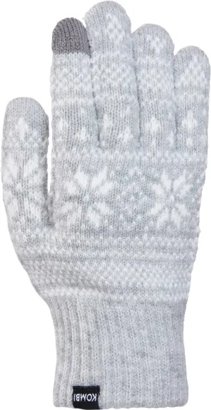 Kombi Unisex Nordic Jacquard Gloves Platinum | Buy Kombi Unisex Nordic Jacquard Gloves Platinum here | Outnorth