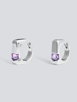 Landscape Signet Hoop Earrings