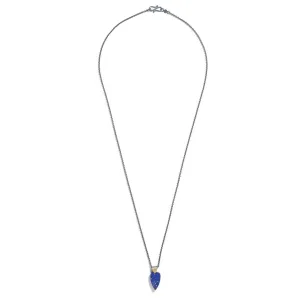 Lapis Lazuli Heart Pendant Necklace