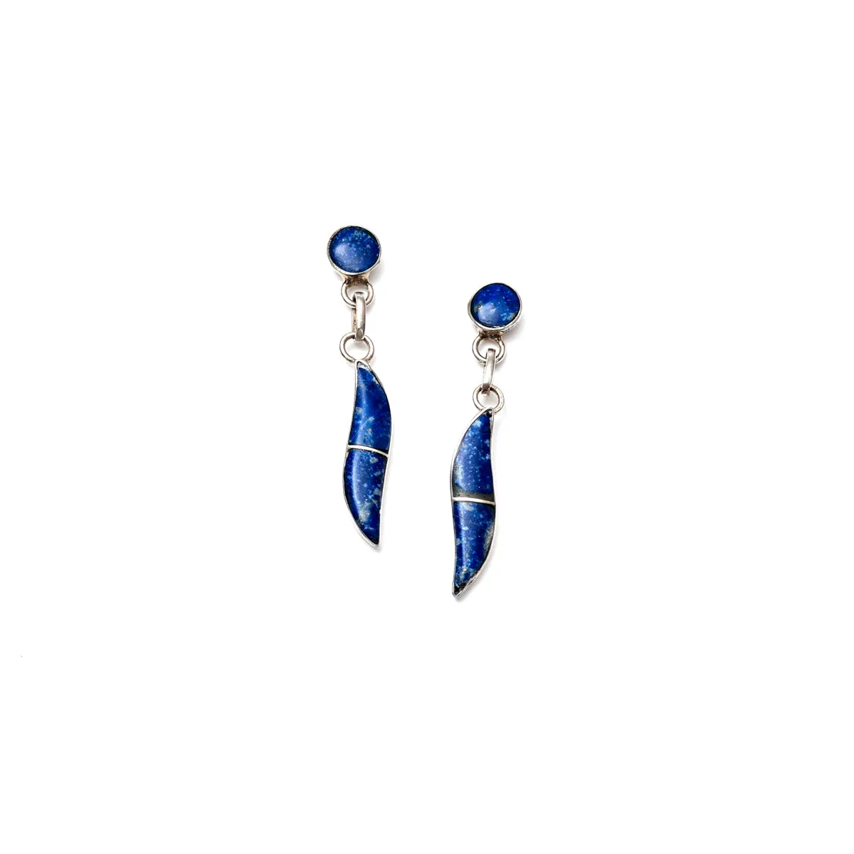 Lapis Lazuli Kanda Earrings | Handmade Jewelry | From the Andes
