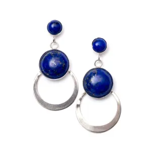 Lapis Lazuli Kimana Earrings | Handcrafted Artisan Jewelry | Crafted n Chile