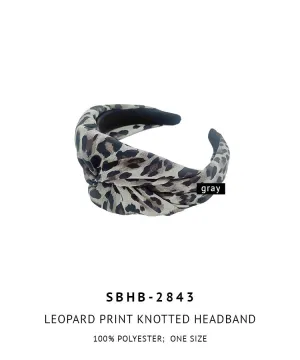 Leopard Print Knotted Headband
