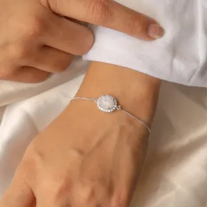 Little Luminary Moonstone Bracelet