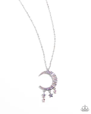Lunar Landmark - Purple Necklace - Paparazzi Accessories