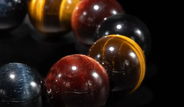 Luxury Multi Color Tigers Eye Natural Gemstone Bracelet