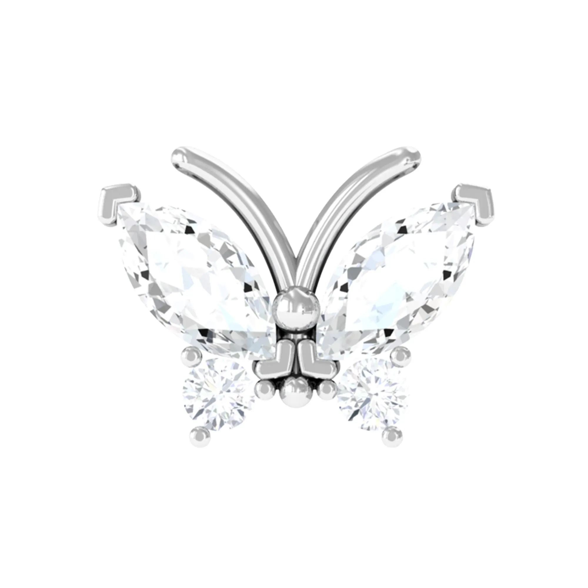 Marquise Diamond Butterfly Cartilage Earring