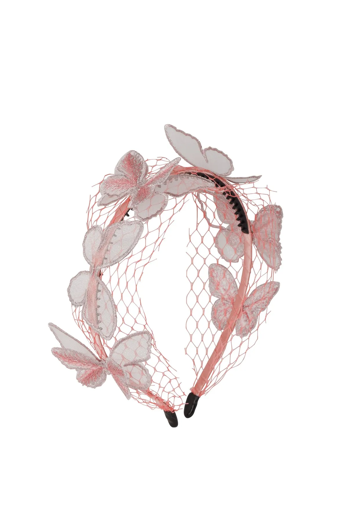 Mesh Butterfly Headband - Pink