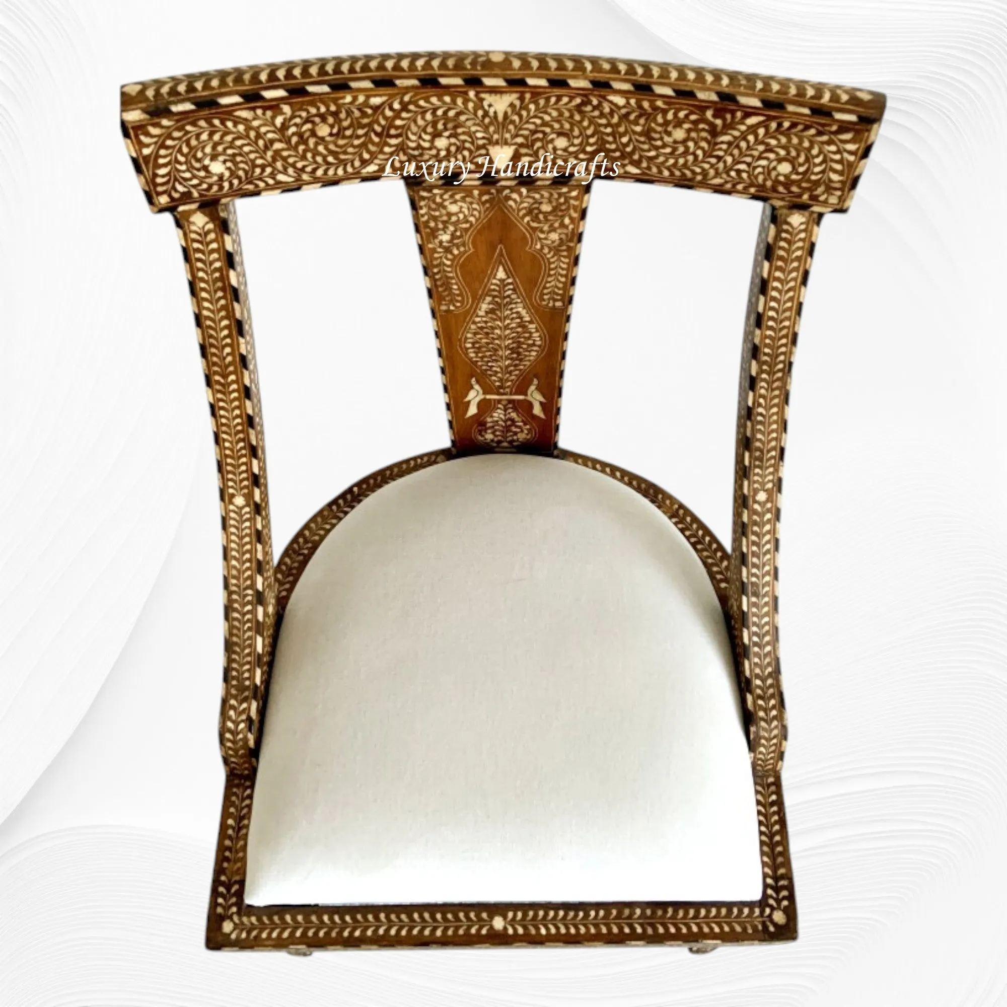 Mia Teakwood Bone Inlaid Dining Chair