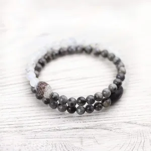 Midnight Moonstone & Labradorite Bracelet
