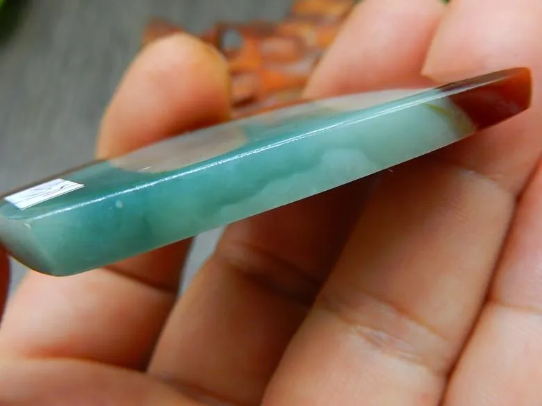 Natural Jade Jadeite Raw (40g, 52X43X6mm)