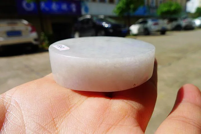 Natural Jade Rough Jadeite Raw (106g,5.25X1.4cm)