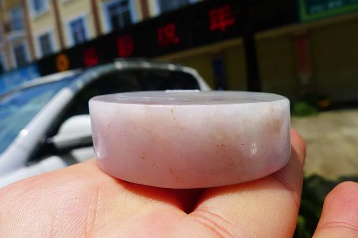 Natural Jade Rough Jadeite Raw (115g,5.3X5.3X1.6cm)