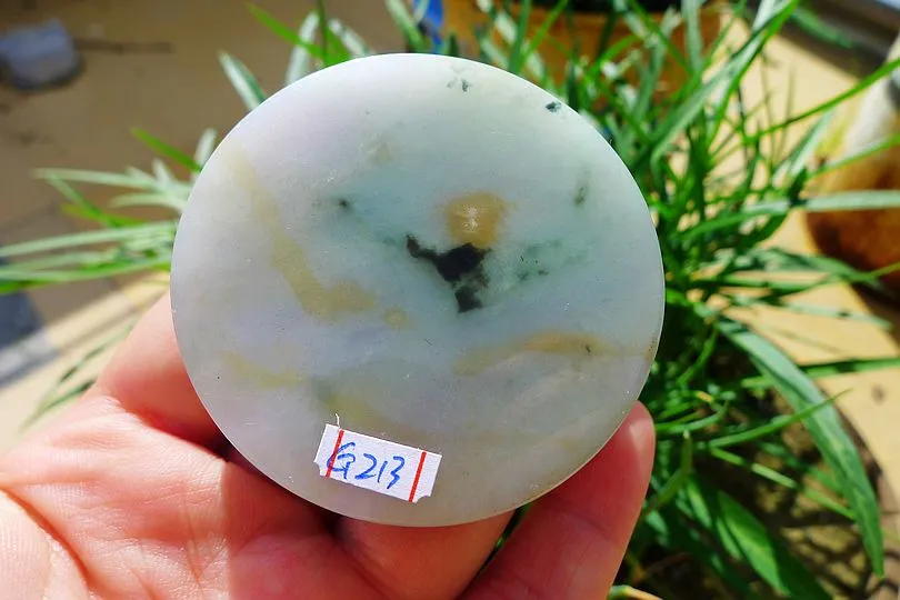 Natural Jade Rough Jadeite Raw (118g,5.4X5.4X1.55cm)