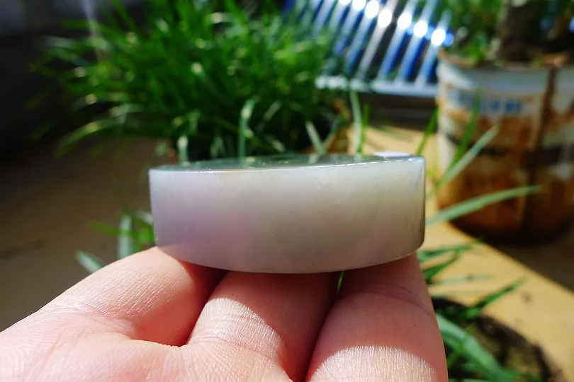 Natural Jade Rough Jadeite Raw (118g,5.4X5.4X1.55cm)