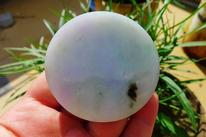 Natural Jade Rough Jadeite Raw (118g,5.4X5.4X1.55cm)