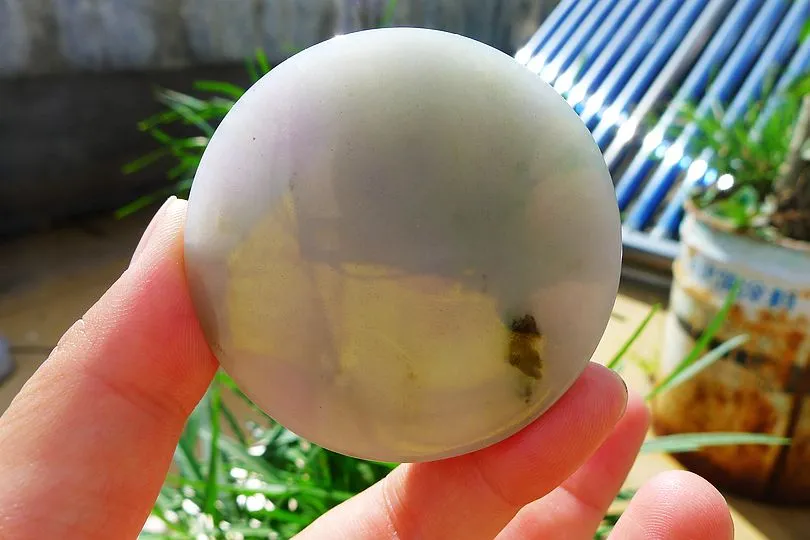 Natural Jade Rough Jadeite Raw (118g,5.4X5.4X1.55cm)