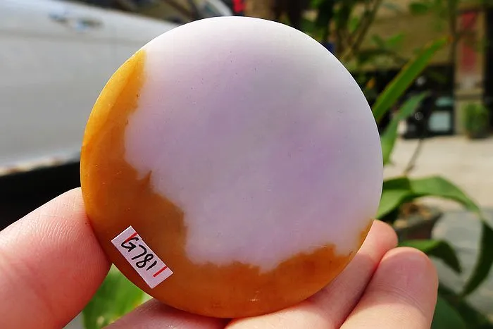 Natural Jade Rough Jadeite Raw (134g,5.65X5.65X1.6cm)