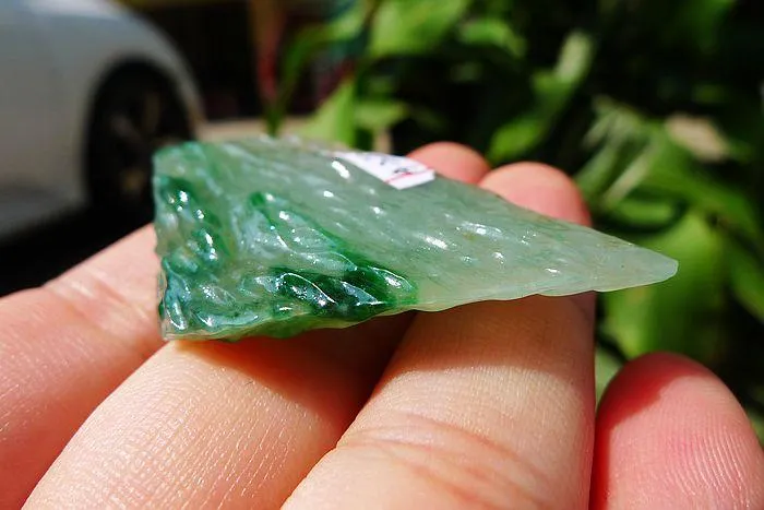 Natural Jade Rough Jadeite Raw (14.5g,4.8X3X0.65cm)