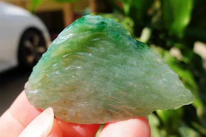 Natural Jade Rough Jadeite Raw (14.5g,4.8X3X0.65cm)