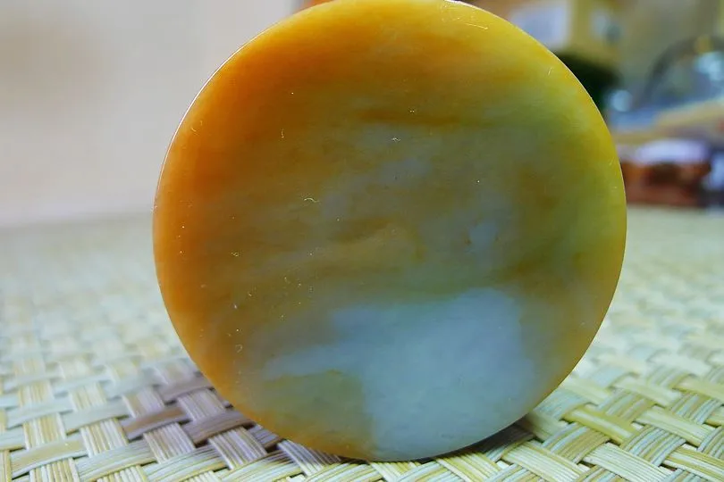 Natural Jade Rough Jadeite Raw (145g,5.4X5.4X1.85cm)