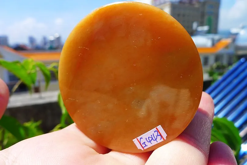 Natural Jade Rough Jadeite Raw (145g,5.4X5.4X1.85cm)
