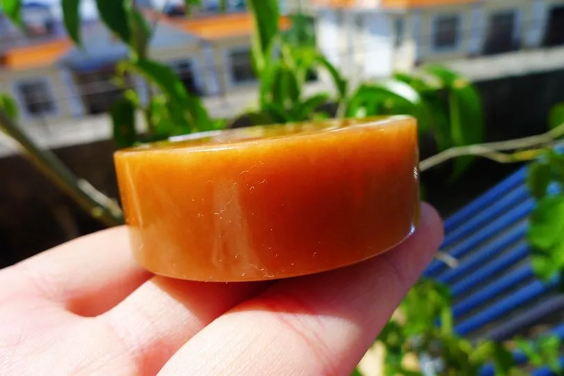Natural Jade Rough Jadeite Raw (145g,5.4X5.4X1.85cm)