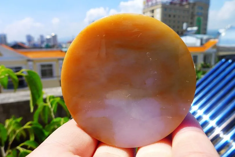 Natural Jade Rough Jadeite Raw (145g,5.4X5.4X1.85cm)
