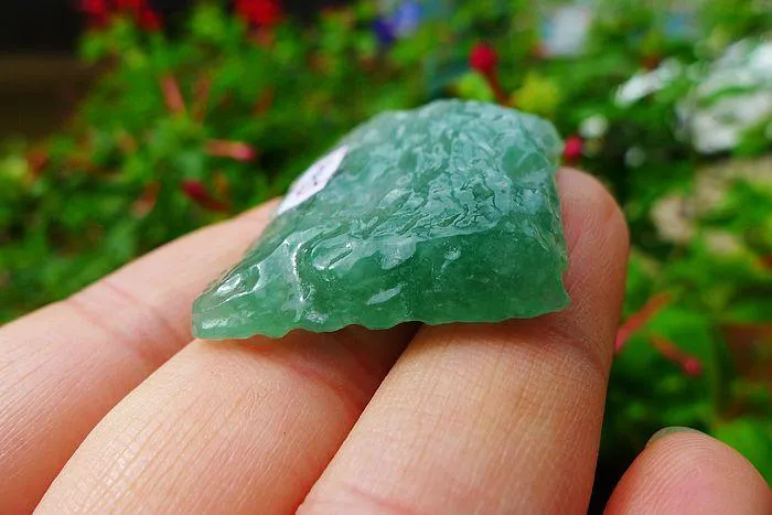 Natural Jade Rough Jadeite Raw (16g,3.9X2.8X0.75cm)