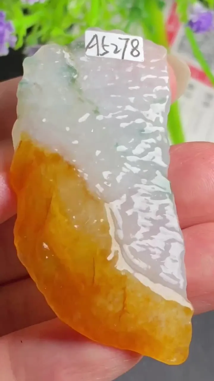 Natural Jade Rough Jadeite Raw (18.3g,55X25X6.7mm)-A5278