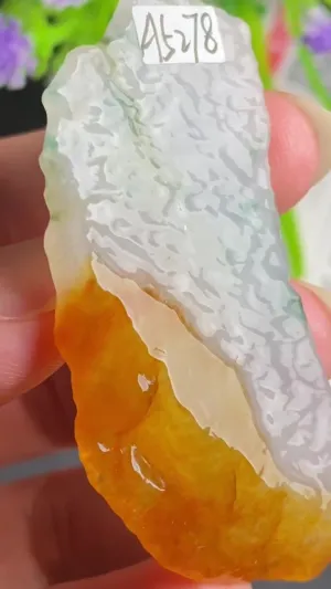 Natural Jade Rough Jadeite Raw (18.3g,55X25X6.7mm)-A5278