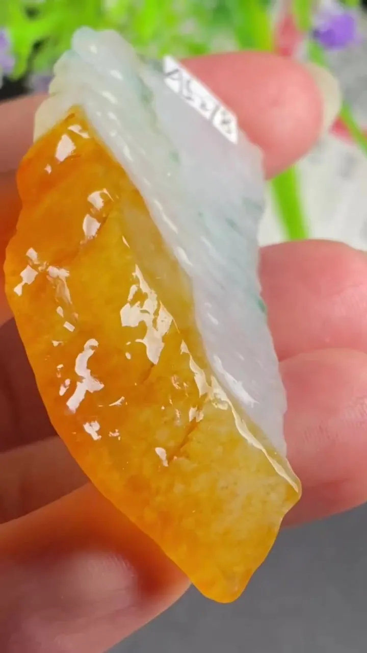 Natural Jade Rough Jadeite Raw (18.3g,55X25X6.7mm)-A5278