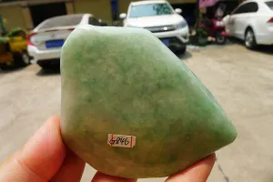 Natural Jade Rough Jadeite Raw (216g,9.1X6.8X2cm)