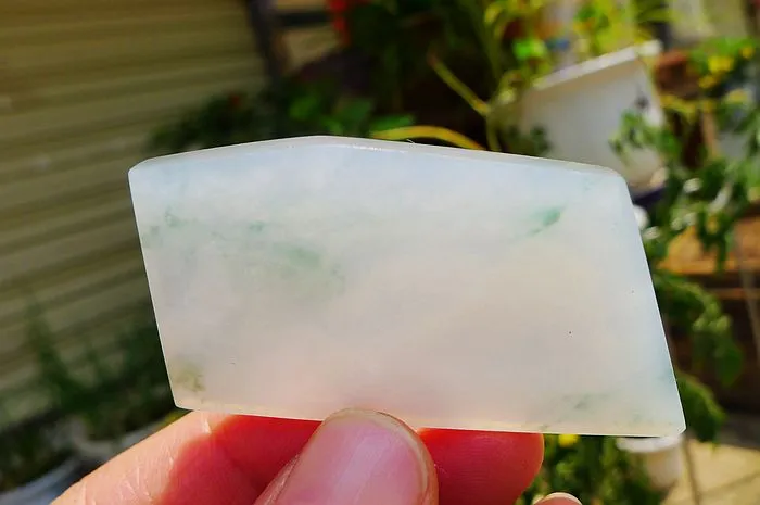 Natural Jade Rough Jadeite Raw (21g,5.7X3X0.45cm)