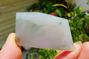 Natural Jade Rough Jadeite Raw (21g,5.7X3X0.45cm)
