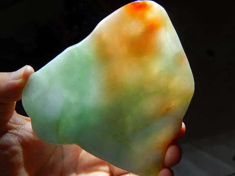 Natural Jade Rough Jadeite Raw (229g, 108X99X13mm)