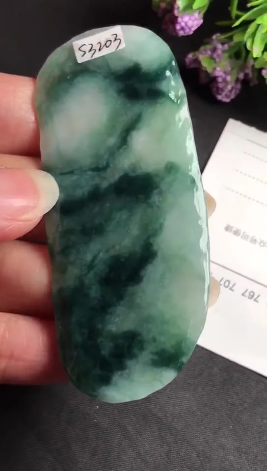 Natural Jade Rough Jadeite Raw (24g,7.3x3.1x0.5cm)-S3203