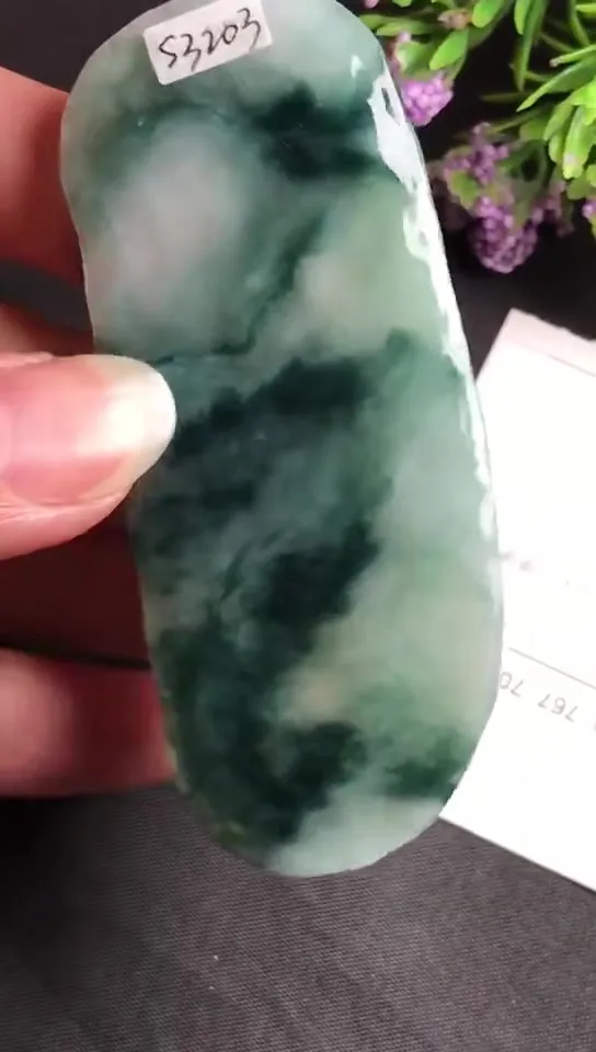 Natural Jade Rough Jadeite Raw (24g,7.3x3.1x0.5cm)-S3203