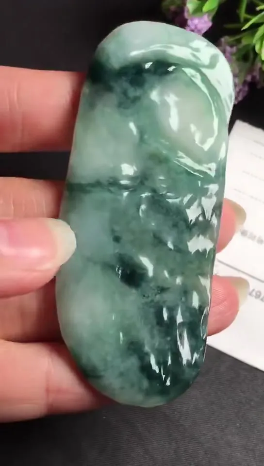 Natural Jade Rough Jadeite Raw (24g,7.3x3.1x0.5cm)-S3203
