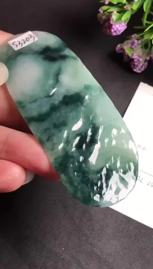 Natural Jade Rough Jadeite Raw (24g,7.3x3.1x0.5cm)-S3203